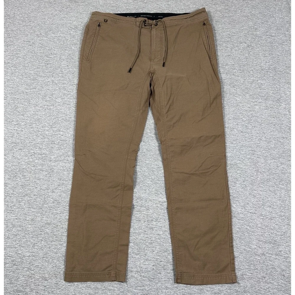 Roark Pants Mens 38 Brown Layover Traveler Everyday Zip Pockets Hiking Outdoors